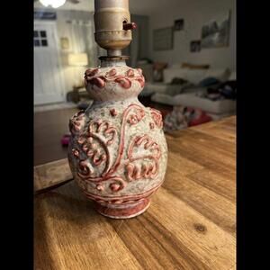 1960's Fratelli Fanciullacci Italian Lamp by‎ Made In italy Pink Cream